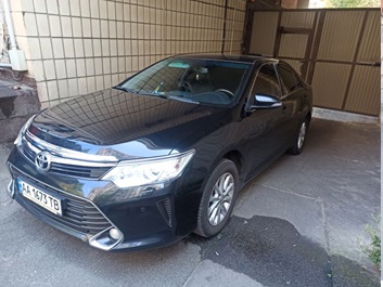 Автомобіль TOYOTA CAMRY ELEGANCE 2017 р.в., колір чорний, об’єм двигуна 2494 см. куб, вид палива – бензин, номер кузова: JTNBF4FK303035651, номер державної реєстрації: АА1673ТВ. Основні засоби у кількості 79 одиниць