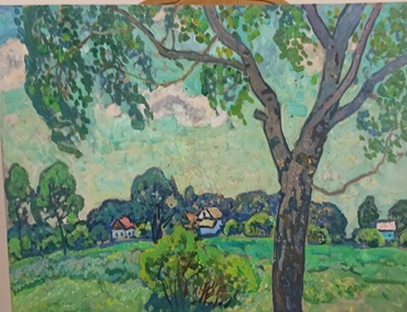 Картина «Пейзаж с домиками», інвентарний № 163543
